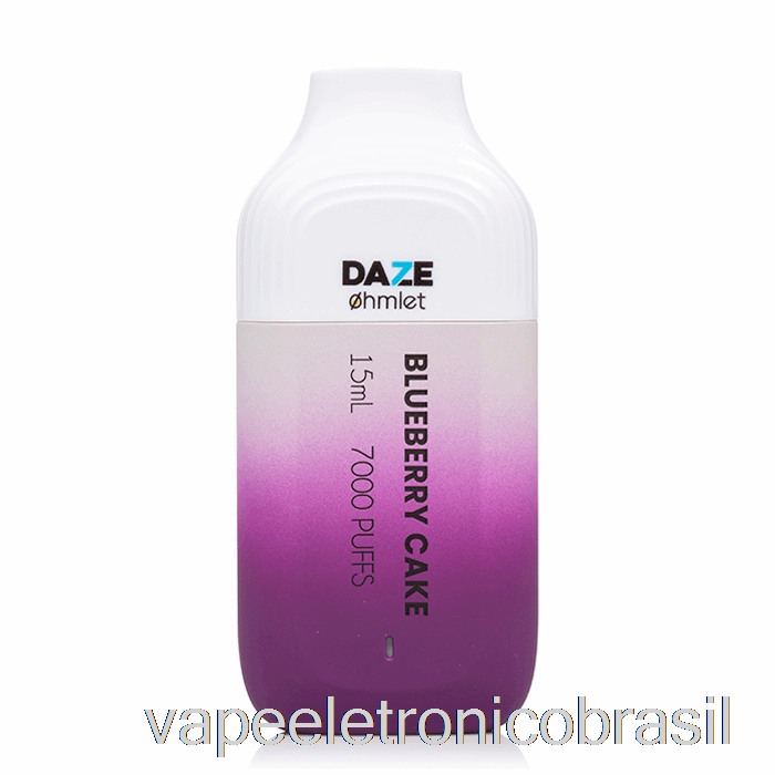 Vape Vaporesso 7 Daze Ohmlet 7000 0% Zero Nicotina Bolo De Mirtilo Descartável